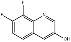 7,8-DIFLUOROQUINOLIN-3-OL,1314012-52-6,结构式