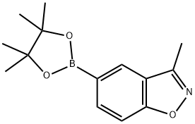 3-Methyl-benzo[d]isoxazole-5-boronic acid pinacol ester Struktur