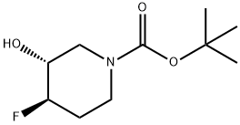 (3R,4R)-1-Boc-4-fluoro-3-piperidinol Structure