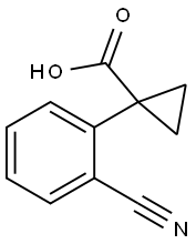 1-(2-Cyano-phenyl)-cyclopropanecarboxylic acid Structure