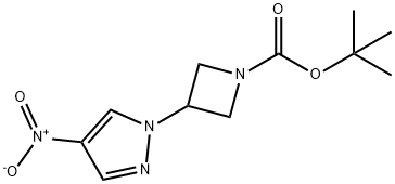 tert-butyl3-(4-nitro-1H-pyrazol-1-yl)azetidine-1-carboxylate Struktur