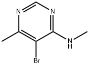 (5-Bromo-6-methyl-pyrimidin-4-yl)-methyl-amine Struktur