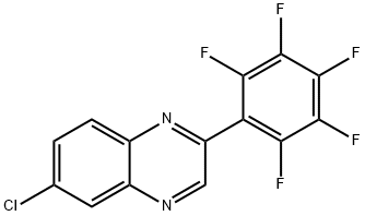 6-Chloro-2-(perfluorophenyl)quinoxaline Structure