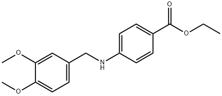 ETHYL 4-(3,4-DIMETHOXYBENZYLAMINO)BENZOATE Struktur