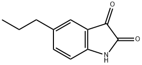 5-丙基-2,3-二氢-1H-吲哚-2,3-二酮,131609-60-4,结构式