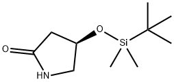 (4R)-4-[[(1,1-dimethylethyl)dimethylsilyl]oxy]-2-pyrrolidinone Structure