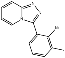 3-(2-Bromo-3-methylphenyl)-[1,2,4]triazolo[4,3-a]pyridine Struktur