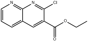 Ethyl 2-Chloro-1,8-naphthyridine-3-carboxylate 化学構造式