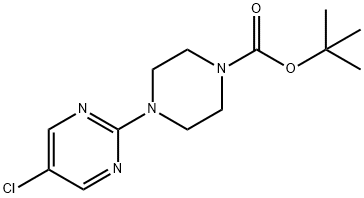 tert-Butyl 4-(5-chloropyrimidin-2-yl)piperazine-1-carboxylate Structure