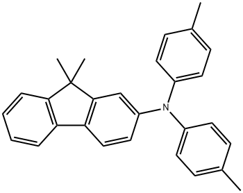 9,9-dimethyl-N,N-di-p-tolyl-9H-fluoren-2-amine Structure