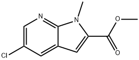 Methyl 5-chloro-1-methyl-1H-pyrrolo[2,3-b]pyridine-2-carboxylate Structure