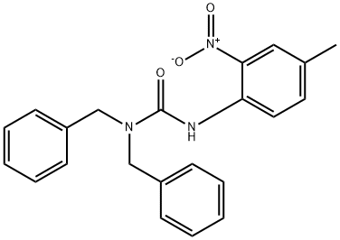1,1-DIBENZYL-3-(4-METHYL-2-NITROPHENYL)UREA Structure