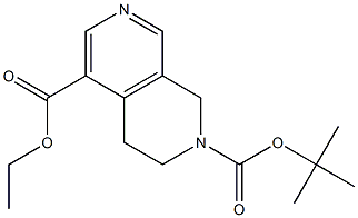 2-Tert-Butyl 5-Ethyl 3,4-Dihydro-2,7-Naphthyridine-2,5(1H)-Dicarboxylate Struktur