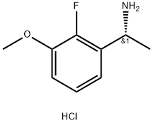 (R)-1-(2-Fluoro-3-methoxyphenyl)ethanamine hydrochloride Struktur