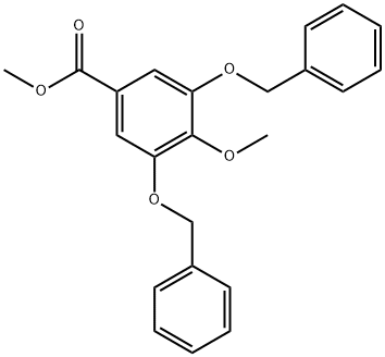methyl 3,5-dibenzyloxy-4-methoxybenzoate 化学構造式