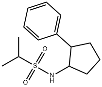 N-(2-Phenylcyclopentyl)propane-2-sulfonamide 结构式