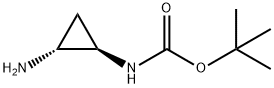 tert-butyl N-[(1R,2R)-2-aminocyclopropyl]carbamate Struktur