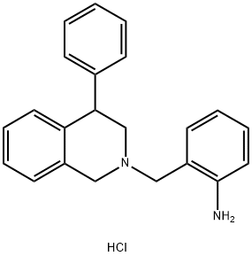 2-((4-Phenyl-3,4-dihydroisoquinolin-2(1H)-yl)methyl)aniline dihydrochloride Struktur