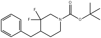 4-苄基-3,3-二氟哌啶-1-羧酸叔丁酯, 1334414-67-3, 结构式
