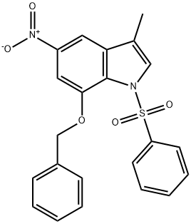 133471-78-0 7-(苄氧基)-3-甲基-5-硝基-1-(苯磺酰)-1H-吲哚