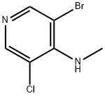 3-Bromo-5-chloro-N-methylpyridin-4-amine Structure
