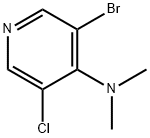 3-Bromo-5-chloro-N,N-dimethylpyridin-4-amine Struktur