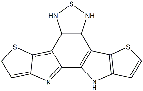 10,11-dihydro-[1,2,5]thiadiazolo[3,4-e]thieno[2',3':4,5]pyrrolo[3,2-g]thieno[3,2-b]indole Struktur