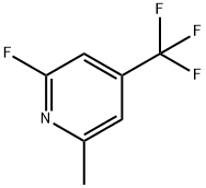 2-氟-6-甲基-4-(三氟甲基)吡啶, 133564-25-7, 结构式
