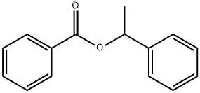 ALPHA-METHYLBENZYL BENZOATE 化学構造式