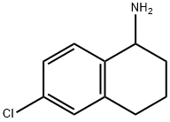 6-クロロ-1,2,3,4-テトラヒドロナフタレン-1-アミン 化学構造式