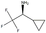 (1S)-1-环丙基-2,2,2-三氟乙-1-胺盐酸盐 结构式
