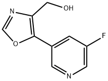 (5-(5-fluoropyridin-3-yl)oxazol-4-yl)methanol Struktur