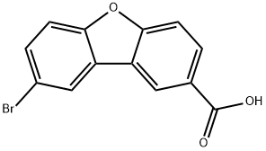 8-bromo-2-Dibenzofurancarboxylic acid Structure