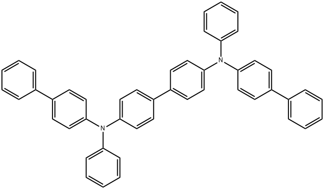 N,N'-ジ(4-ビフェニリル)-N,N'-ジフェニルベンジジン 化学構造式