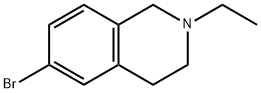 6-ブロモ-2-エチル-1,2,3,4-テトラヒドロイソキノリン 化学構造式