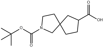 2-(叔丁氧羰基)-2-氮杂螺[4.4]壬烷-7-羧酸, 1341037-89-5, 结构式