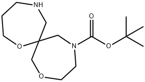 Tert-Butyl 1,9-Dioxa-5,12-Diazaspiro[6.6]Tridecane-12-Carboxylate Structure