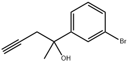 2-(3-Bromophenyl)-4-pentyn-2-ol Structure