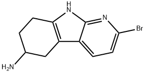 2-bromo-6,7,8,9-tetrahydro-5H-pyrido[2,3-b]indol-6-amine Structure