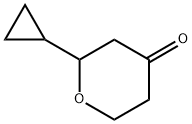 2-环丙基四氢-4H-吡喃-4-酮, 1342823-44-2, 结构式