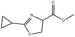 methyl 2-cyclopropyl-4,5-dihydrooxazole-4-carboxylate Struktur
