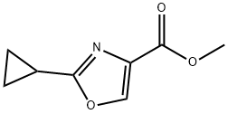 methyl 2-cyclopropyloxazole-4-carboxylate Struktur