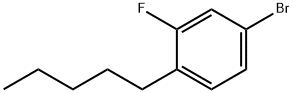 4-bromo-2-fluoro-1-pentylbenzene Structure