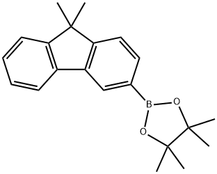9,9-二甲基芴-3-硼酸频哪醇酯 结构式