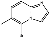 5-ブロモ-6-メチルイミダゾ[1,2-a]ピリジン 化学構造式
