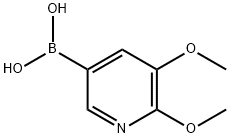 5,6-dimethoxypyridin-3-ylboronic acid Struktur