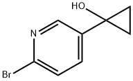 1-(6-溴-3-吡啶基)环丙醇, 1346538-55-3, 结构式
