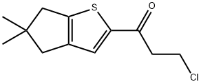 3-chloro-1-(5,5-dimethyl-5,6-dihydro-4H-cyclopenta[b]thiophen-2-yl)propan-1-one