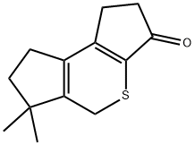 6,6-dimethyl-1,2,6,7-tetrahydrodicyclopenta[b,d]thiophen-3(5H)-one Structure
