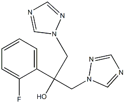 2-(2-fluorophenyl)-1,3-di(1H-1,2,4-triazol-1-yl)propan-2-ol Struktur